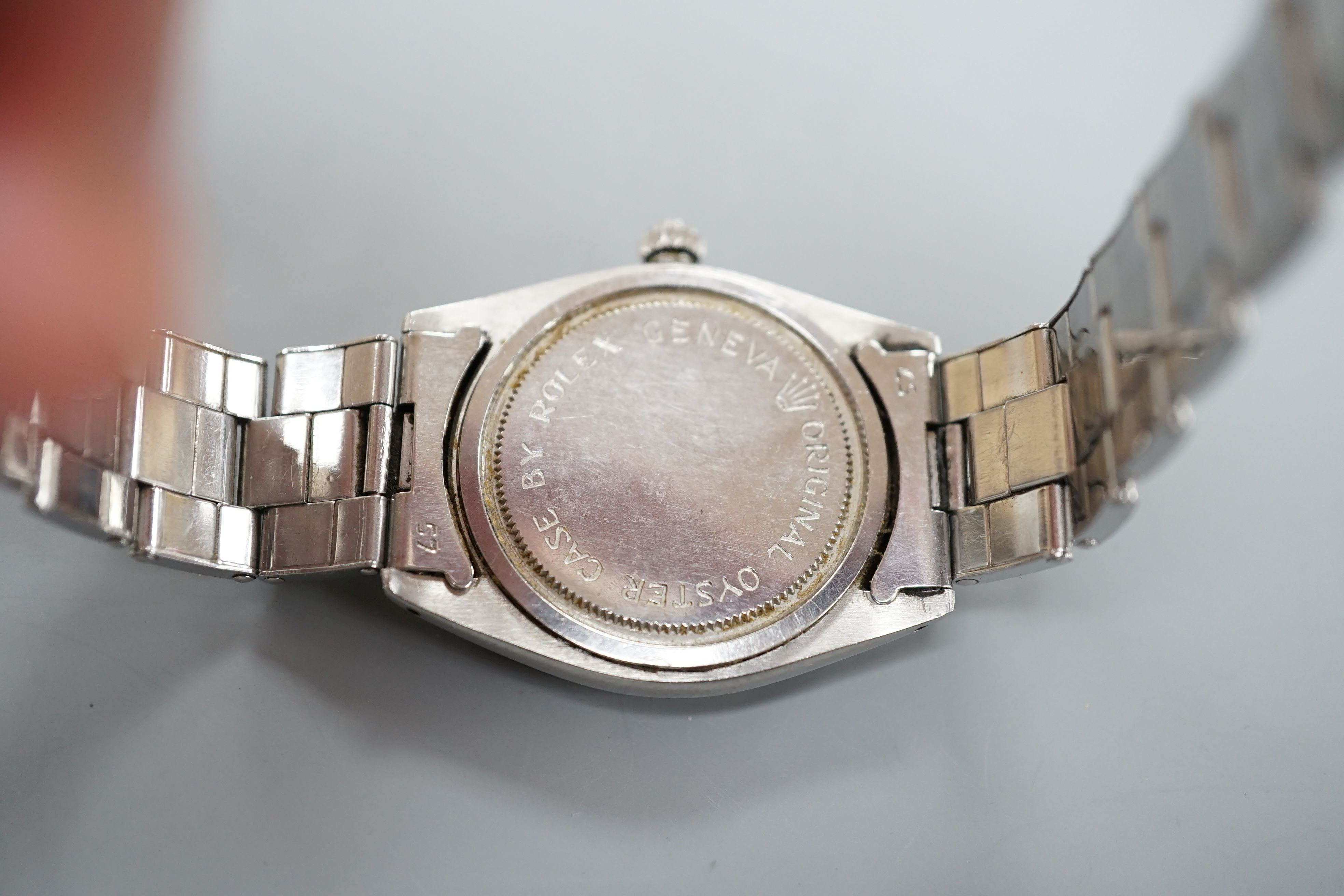 A gentleman’s steel Tudor Oysterdate wrist watch